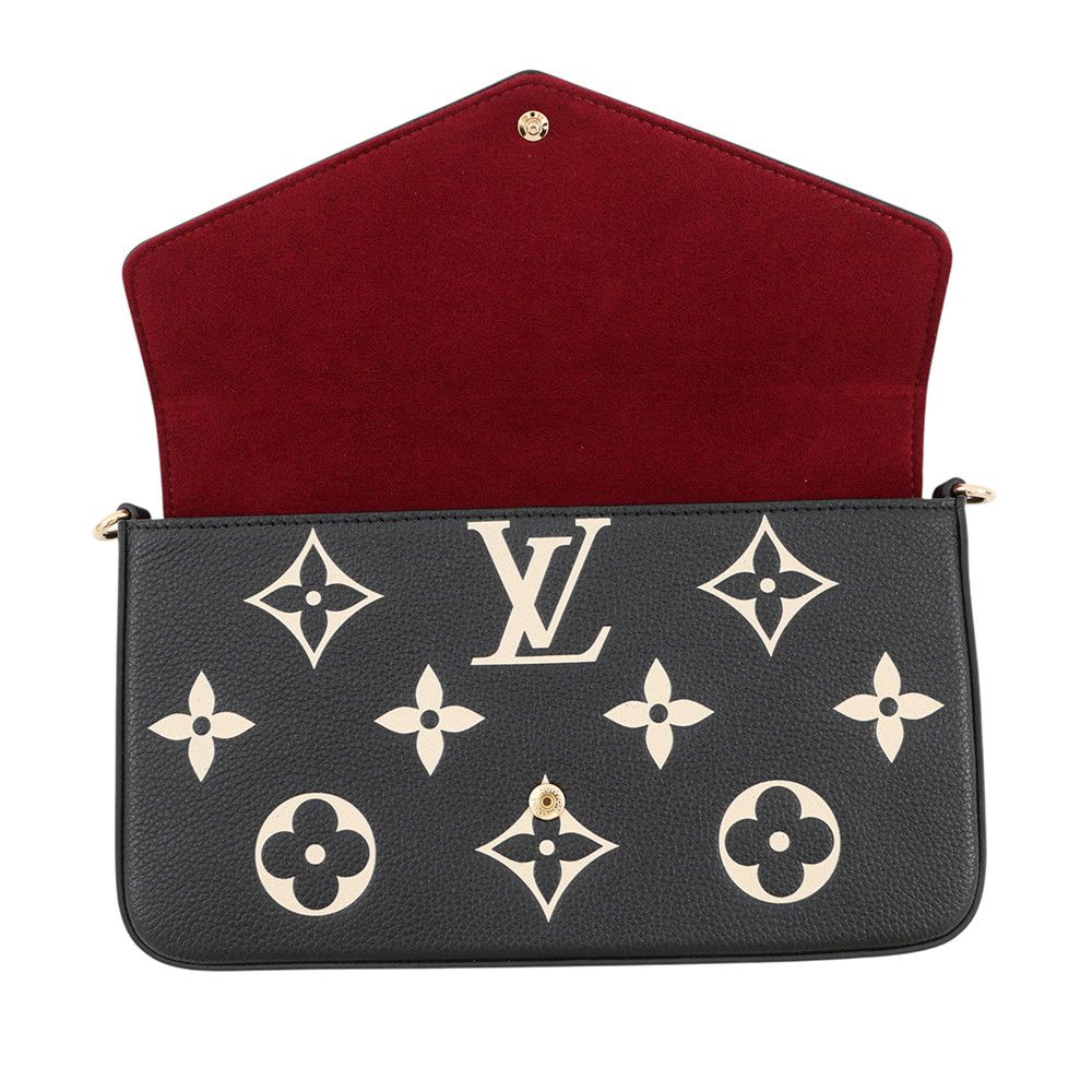 Louis Vuitton Chain Wallet Monogram Empreinte Pochette Felicity Black — view 5