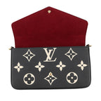Louis Vuitton Chain Wallet Monogram Empreinte Pochette Felicity Black — view 5