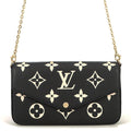 Louis Vuitton Chain Wallet Monogram Empreinte Pochette Felicity Black