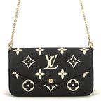 Louis Vuitton Chain Wallet Monogram Empreinte Pochette Felicity Black