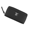 Louis Vuitton Wallet Calf Leather Zippy Lockme Zip Around Black LV Logo