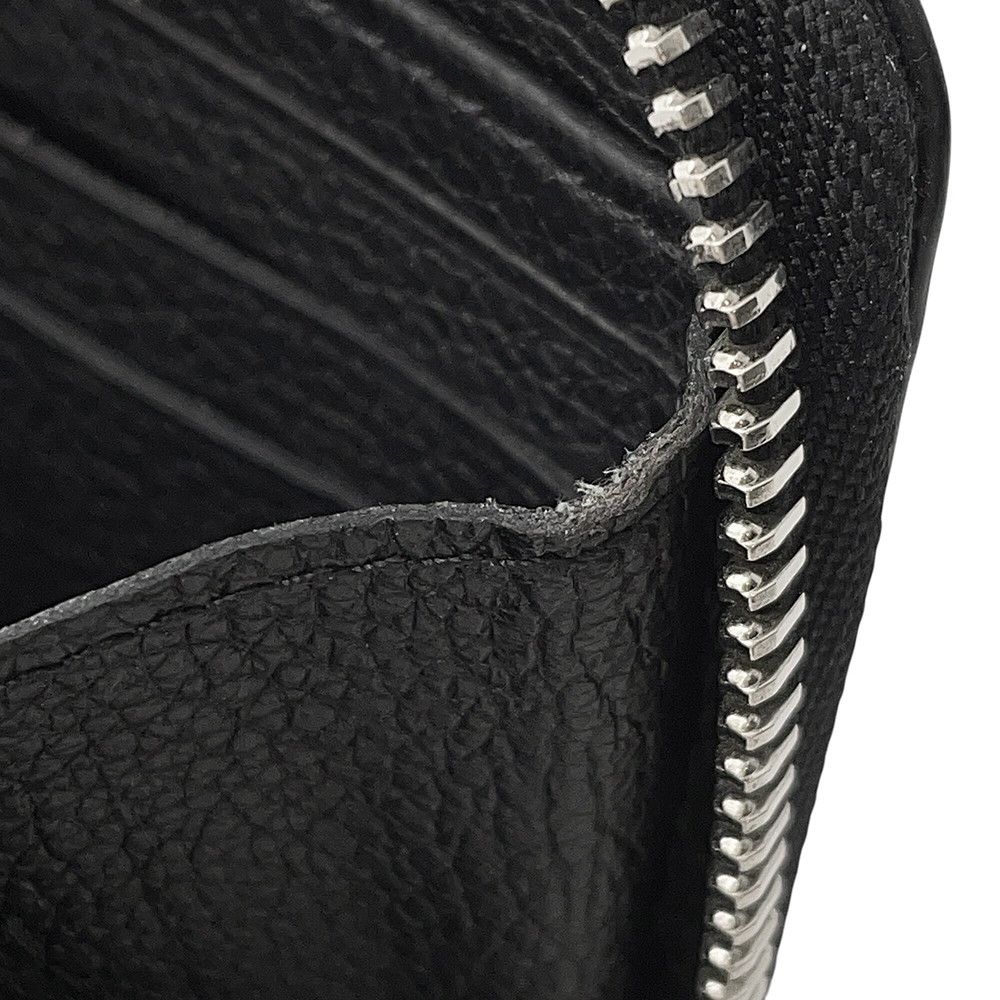 Louis Vuitton Wallet Calf Leather Zippy Lockme Zip Around Black LV Logo — view 9