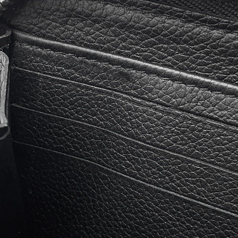 Louis Vuitton Wallet Calf Leather Zippy Lockme Zip Around Black LV Logo — view 5