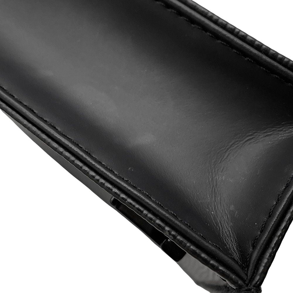Louis Vuitton Epi Petite Sac Plat 2-Way Shoulder Bag Black — view 8