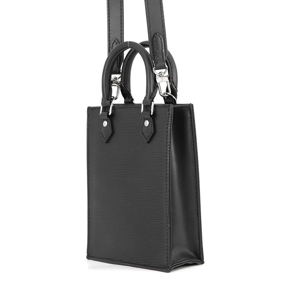 Louis Vuitton Epi Petite Sac Plat 2-Way Shoulder Bag Black — view 2