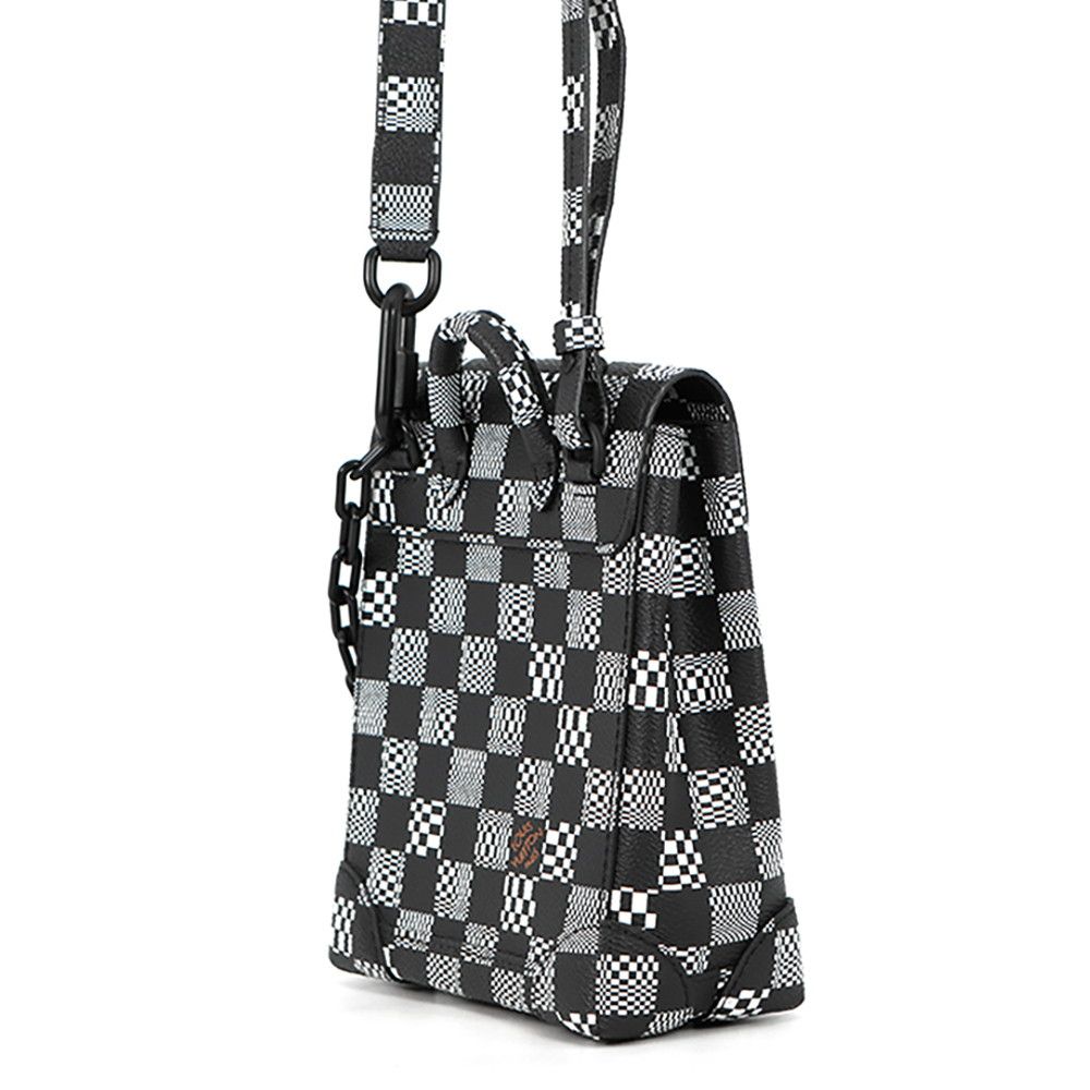 Louis Vuitton Shoulder Bag Damier Distressed Steamer Xs 2-Way Black — view 2