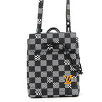 Louis Vuitton Shoulder Bag Damier Distressed Steamer Xs 2-Way Black