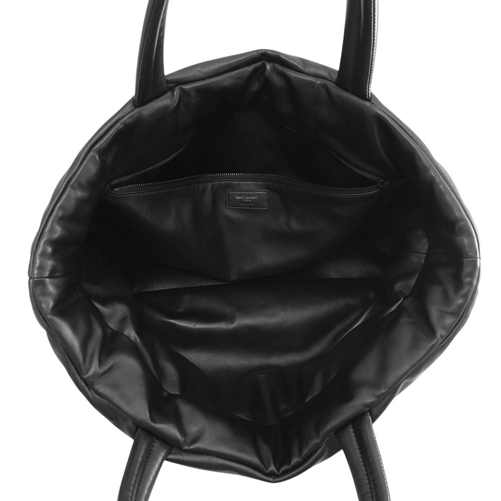Saint Laurent Paris Tote Logo Leather Black — view 5