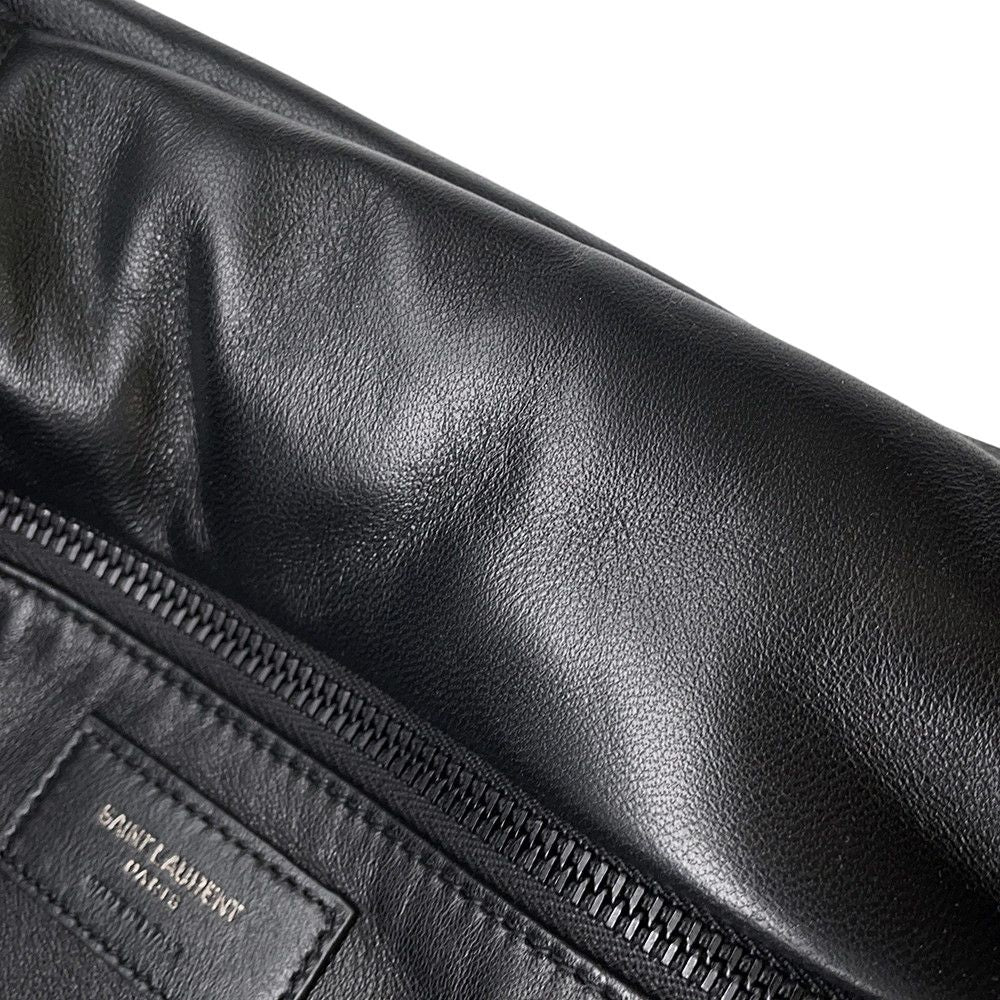Saint Laurent Paris Tote Logo Leather Black — view 8
