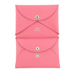 Hermes Coin Case Calvi Duo Rose Azalea Silver Epsom — view 4