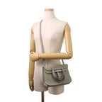 Hermes Handbag Halzan 25 Sage Silver Taurillon Clemence 2-Way — view 5