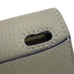 Hermes Handbag Halzan 25 Sage Silver Taurillon Clemence 2-Way — view 8