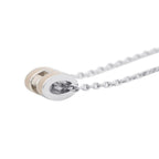 Hermes Necklace Mini Pop Brown Glace Silver — view 2
