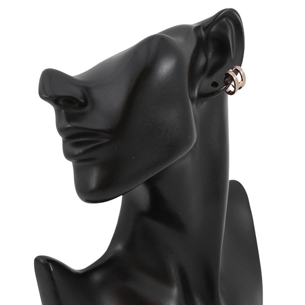 Hermes Pop Etoupe Pink Gold Earring — view 4
