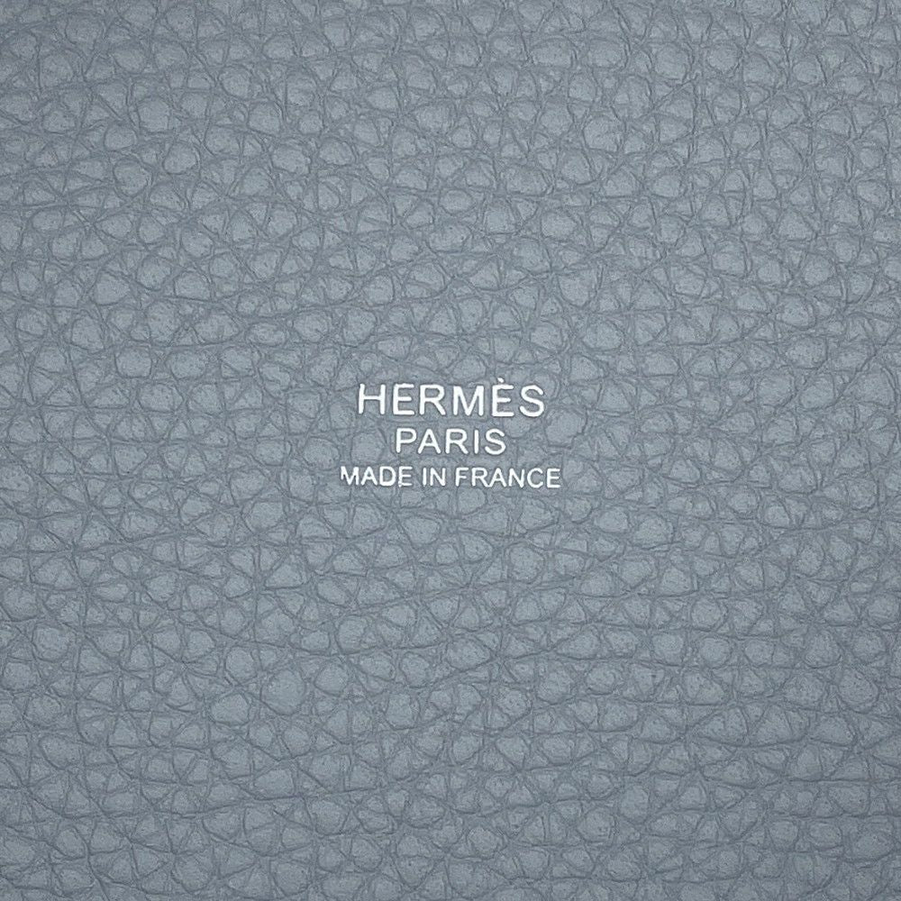 Hermes Handbag Picotin Lock PM Gris Perle Silver Taurillon Clemence Tote — view 6
