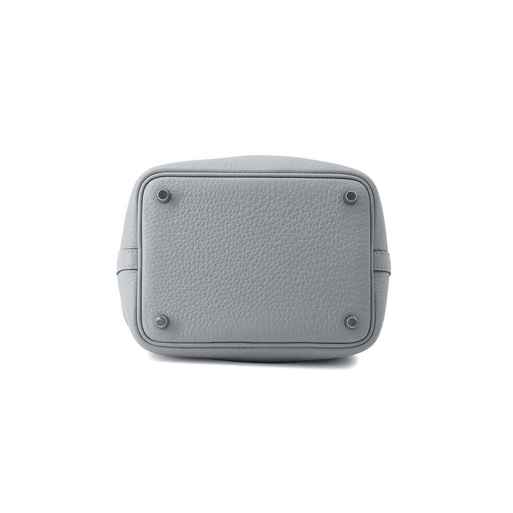 Hermes Handbag Picotin Lock PM Gris Perle Silver Taurillon Clemence Tote — view 3