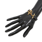 Hermes Bracelet Croisier Black Gold Swift T3 — view 4