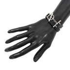 Hermes Bracelet Croisier Double Tour Black Silver Swift T2 — view 4