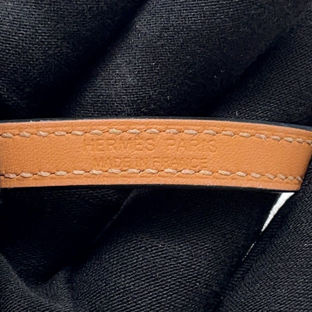 Hermes Bracelet Croisier Double Tour Black Silver Swift T2 — view 9