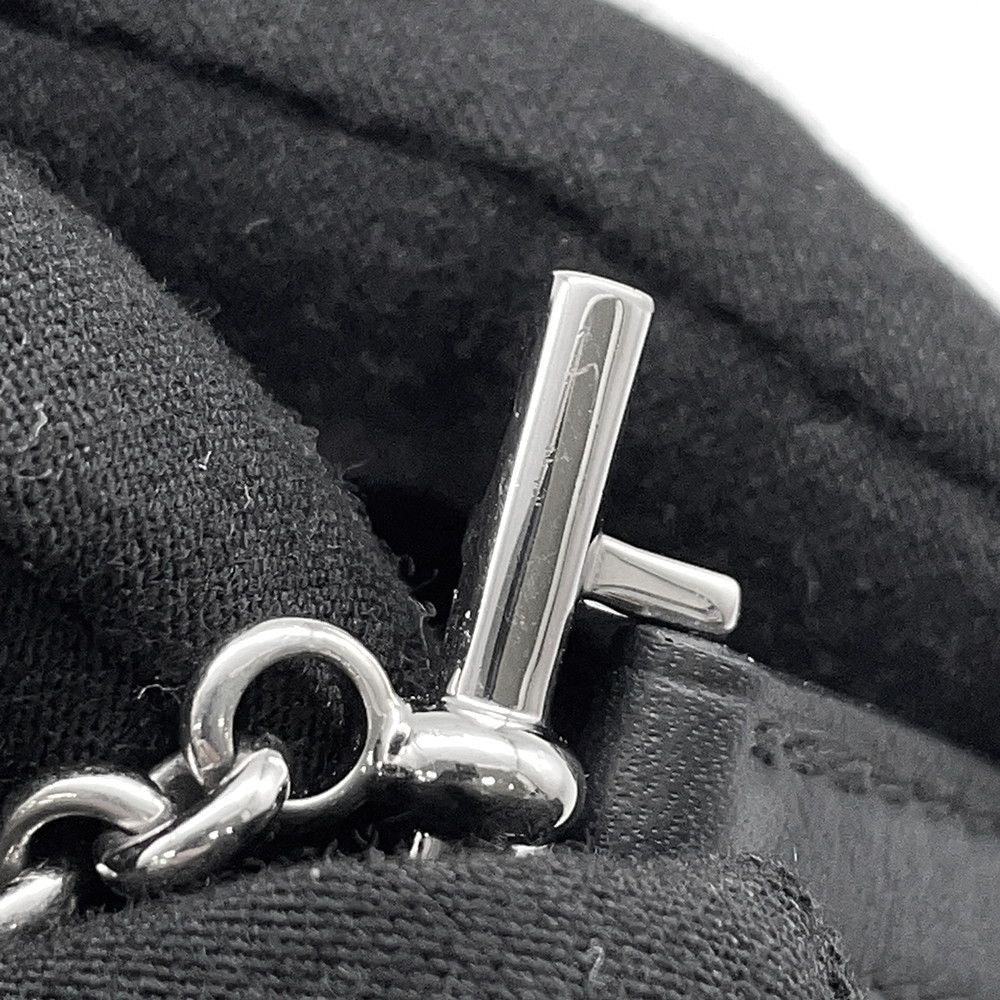 Hermes Bracelet Croisier Double Tour Black Silver Swift T2 — view 6
