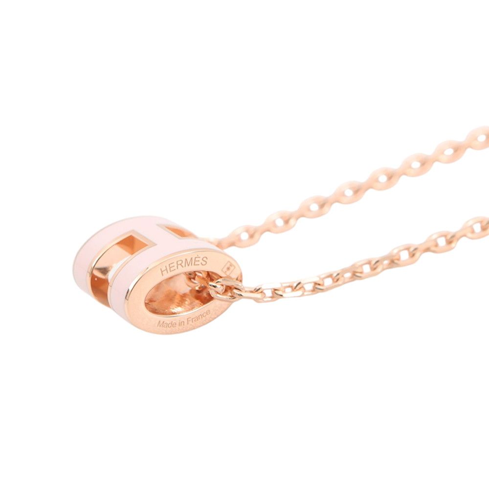 Hermes Necklace Pop Pink Gold — view 2