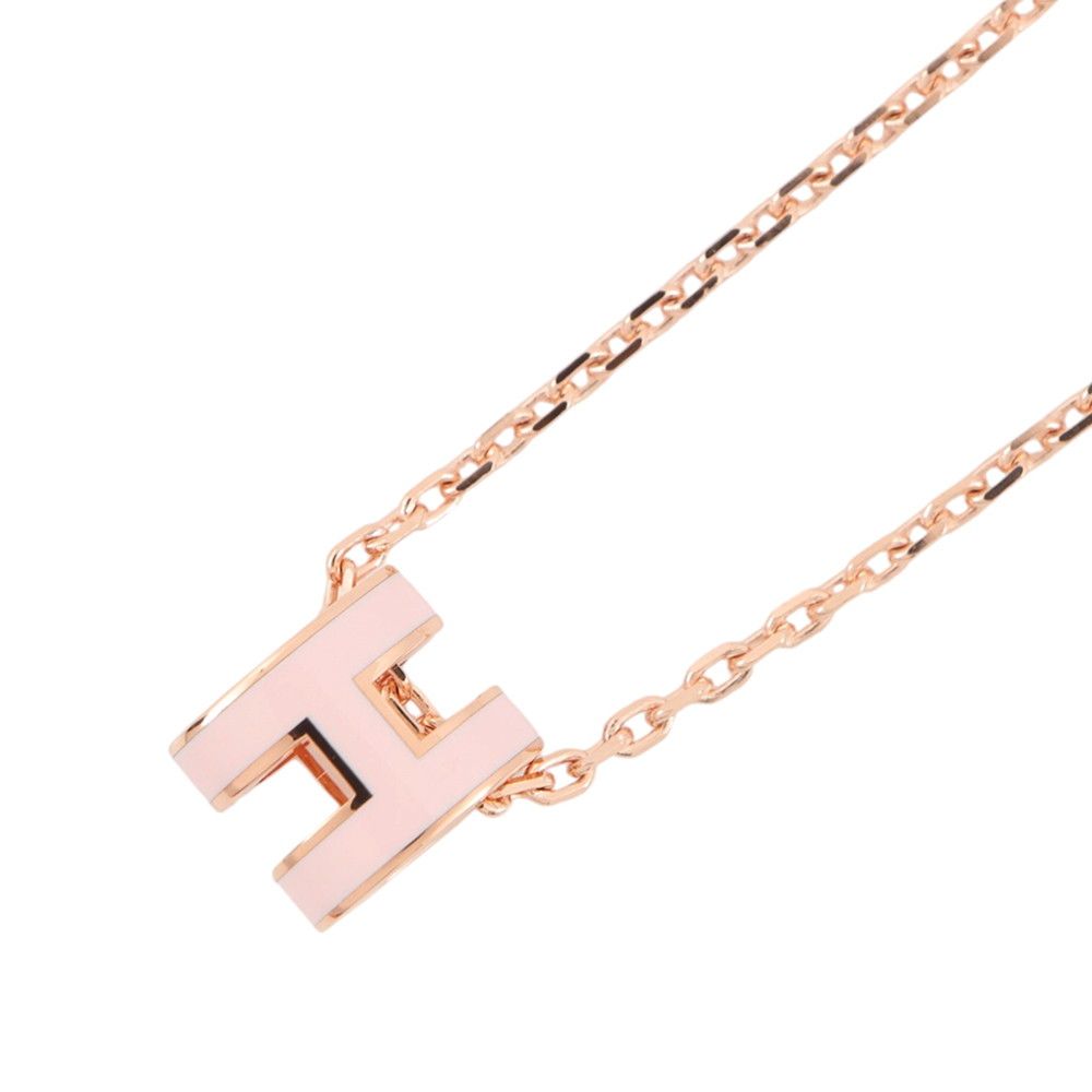 Hermes Necklace Pop Pink Gold