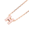 Hermes Necklace Pop Pink Gold