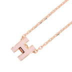 Hermes Necklace Pop Pink Gold — view 3