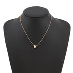 Hermes Necklace Mini Pop White Pink Gold — view 4