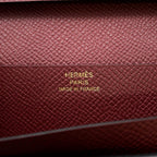 Hermes Wallet Bearn Souffle Yes Verso Black Rouge Assi Gold Epsom — view 7