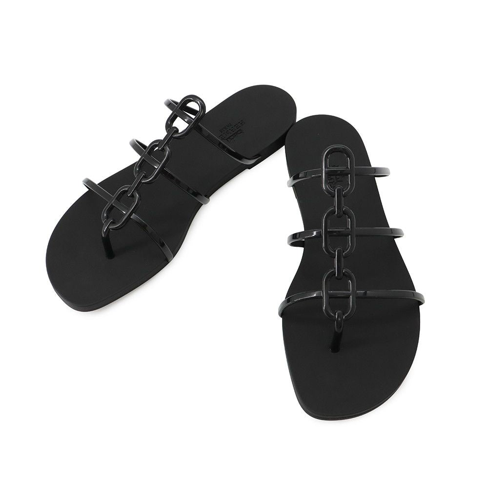 Hermes Sandals Mykonos 38 Shoes Black