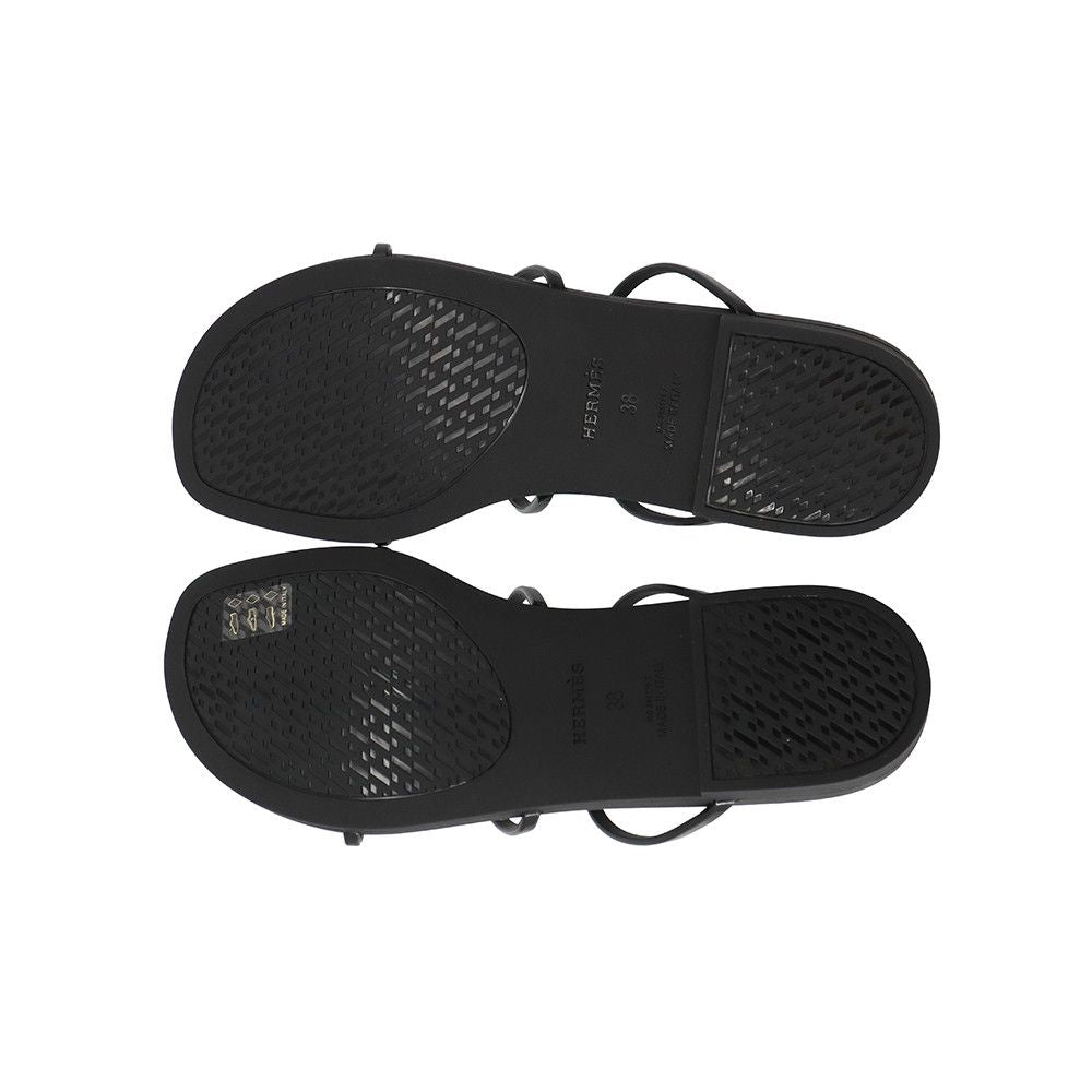 Hermes Sandals Mykonos 38 Shoes Black — view 4