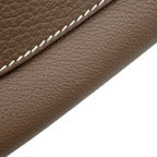 Hermes Shoulder Bag Petit Courier Etoupe Silver Eba Color Taurillon Clemence — view 8