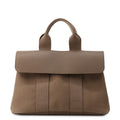 Hermes Handbag Valparaiso PM Etoupe Silver Toilet Blanc Leather