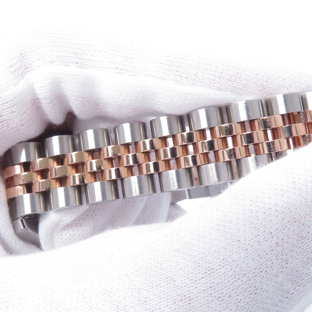 Rolex Datejust SS 18k Pink Gold Watch White Shell Dial VI Diamond — view 6