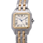 Cartier Panthere 2 Row LM Watch Silver Dial Quartz