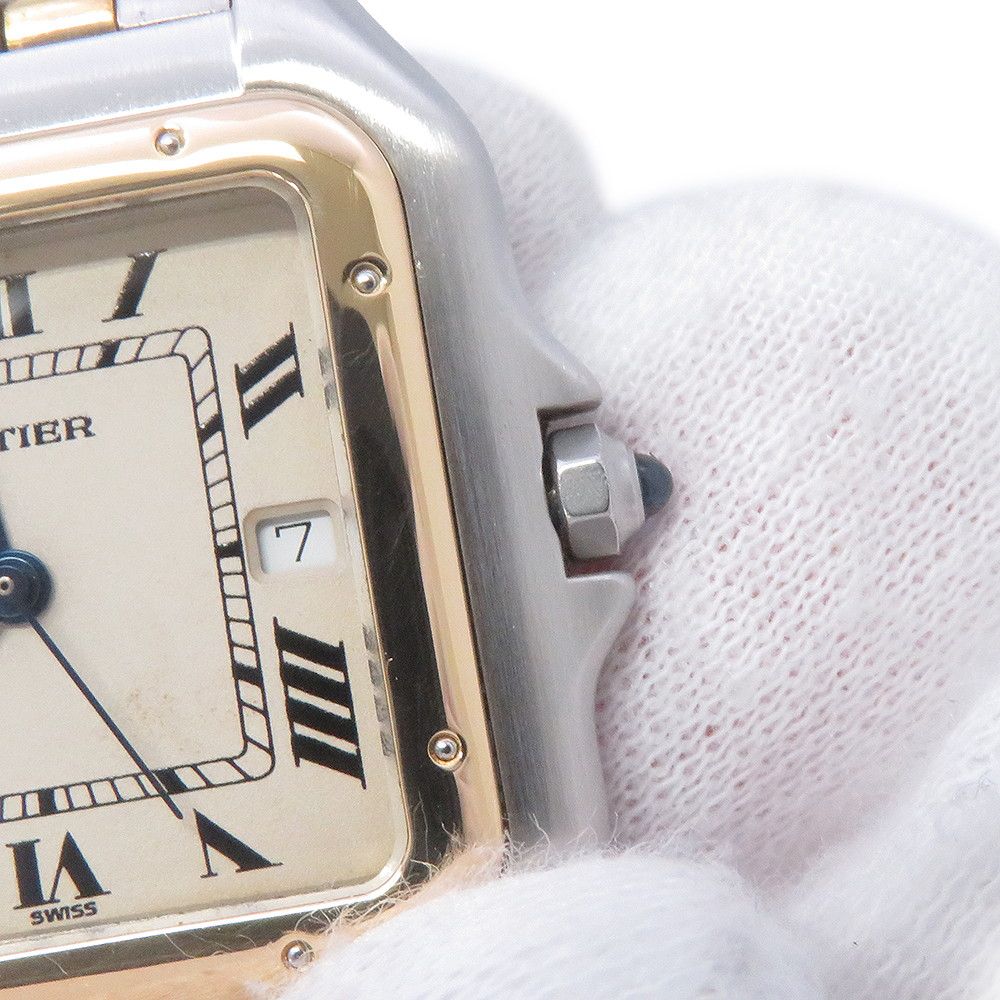 Cartier Panthere 2 Row LM Watch Silver Dial Quartz — view 6
