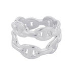 Hermes Ring Chaine D'ancre Double Row 52 Enchainee