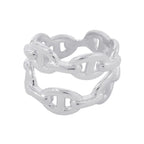 Hermes Ring Chaine D'ancre Double Row 52 Enchainee