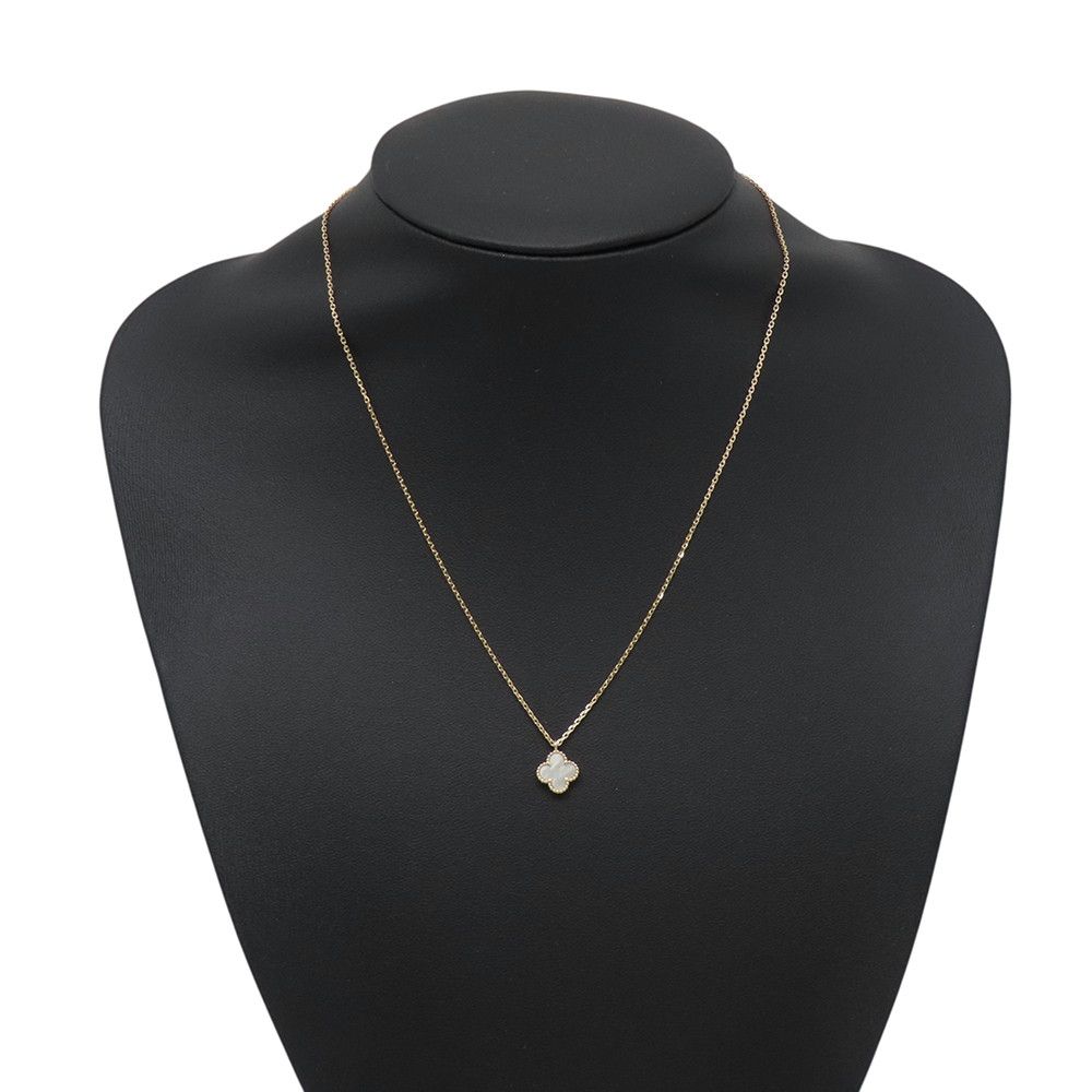 Van Cleef & Arpels Necklace Sweet Alhambra Pendant Mother of Pearl 18k Yellow — view 3