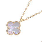 Van Cleef & Arpels Necklace Sweet Alhambra Pendant Mother of Pearl 18k Yellow