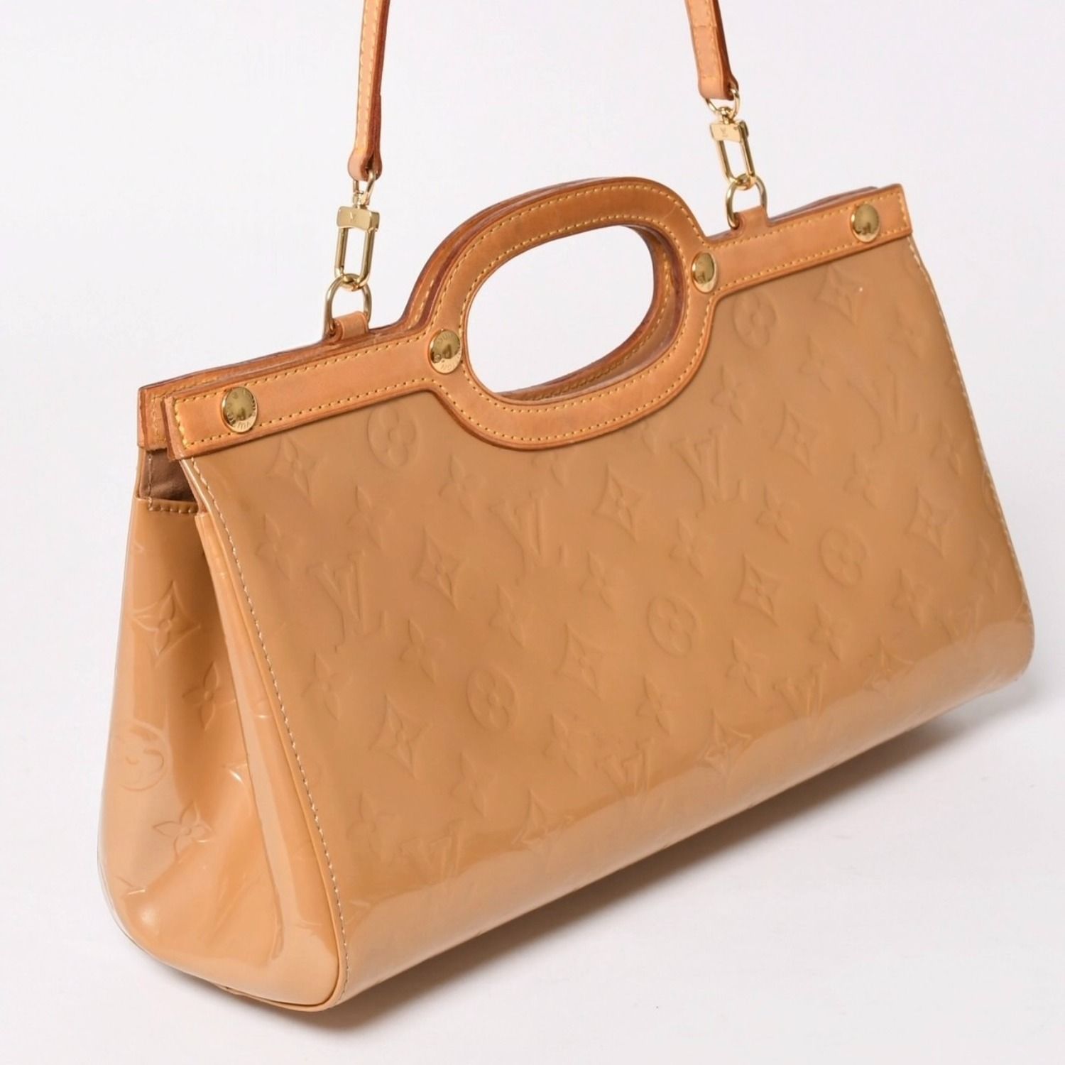 Louis Vuitton Roxbury Drive 2-Way Bag Monogram Vernis Beige Gold — view 3