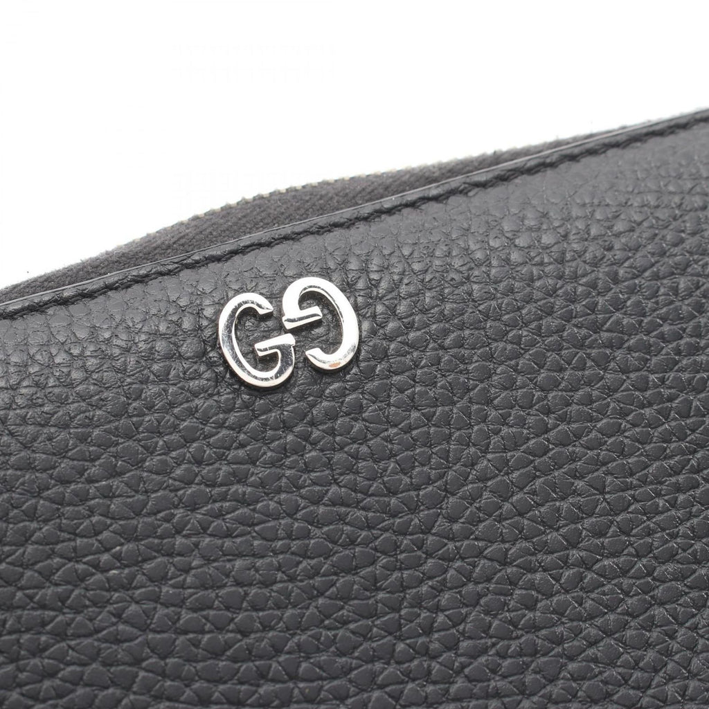 Gucci Round Wallet GG Metal Black Leather — view 8