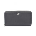 Gucci Round Wallet GG Metal Black Leather