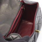 Chanel Shoulder Bag Mini Quilted Black Lambskin Mini Chain — view 3