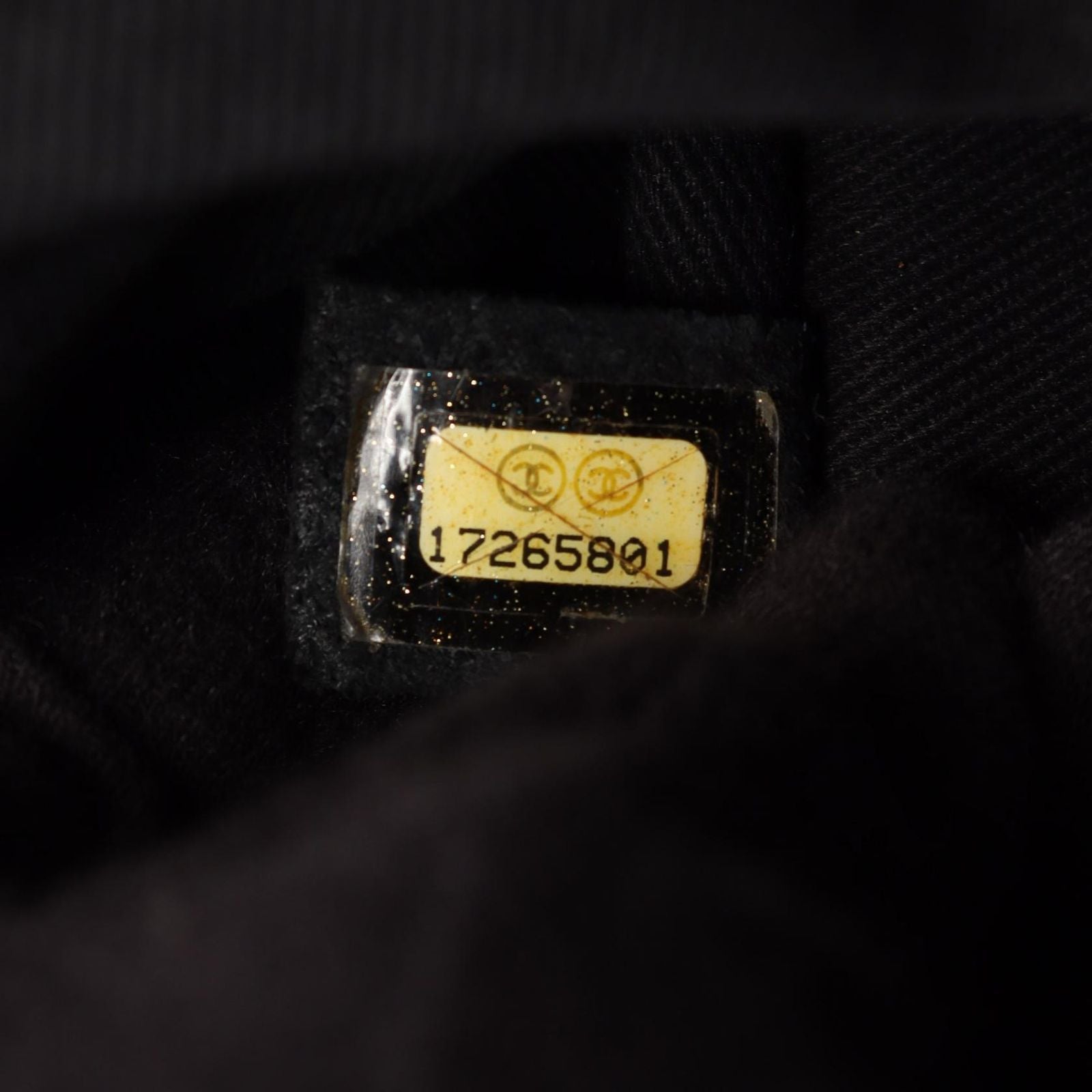 Chanel Tote Quilted Black Caviar Leather CC Logo Chain — view 7