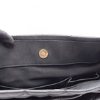 Chanel Tote Quilted Black Caviar Leather CC Logo Chain — view 9