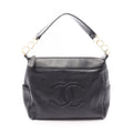 Chanel Handbag CC Logo Black Caviar Leather