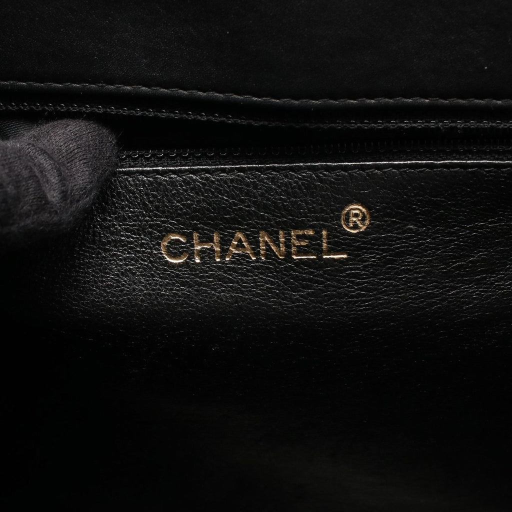 Chanel Handbag Handle Black Leather — view 4