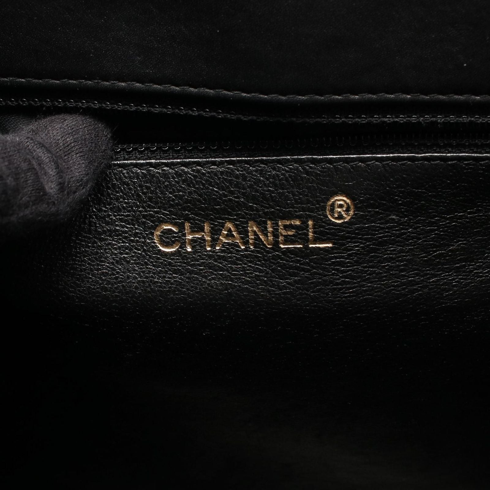 Chanel Handbag Handle Black Leather — view 4